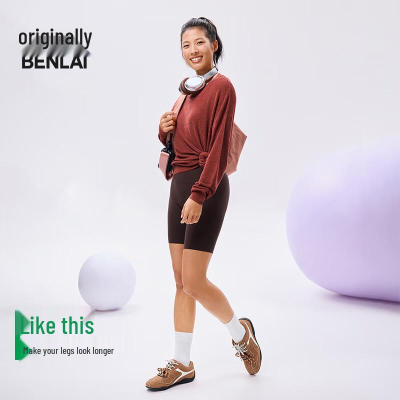 BENLAI Women's Round Neck Long Sleeve Knit Sweater