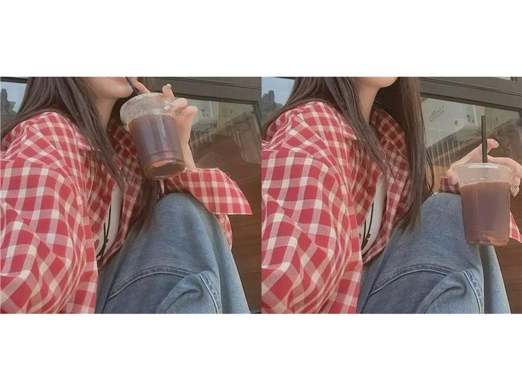 Damen Retro Rot Kariert Langarm Polokragen Hemd - Frühling Nischendesign, Lockere Slim Strickjacke