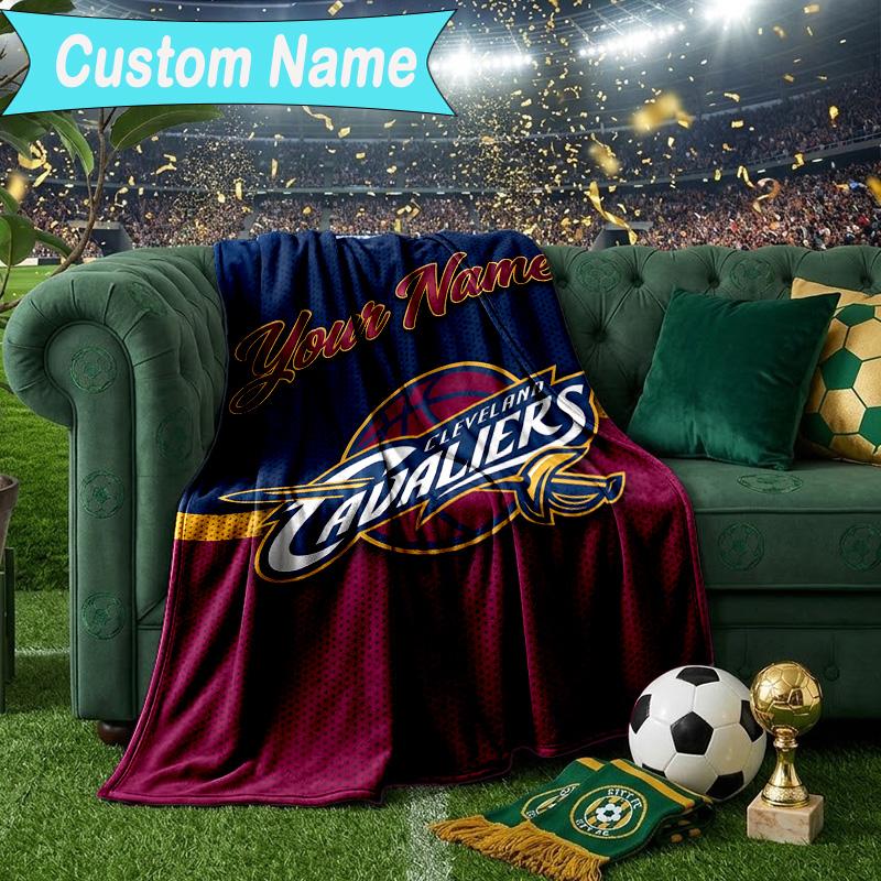 Custom Name Blanket Cleveland Lights Shadows Blanket Bedding Blanket for Travel, Camping, Living Rooms, Offices, Sofas, Fan Christmas gift