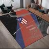 Atlético De Madrid Flannel Pattern Square Carpet,Area Rug,Carpet Rug for Living Room Bedroom Sofa Playroom Decor,Non-slip Floor Mat