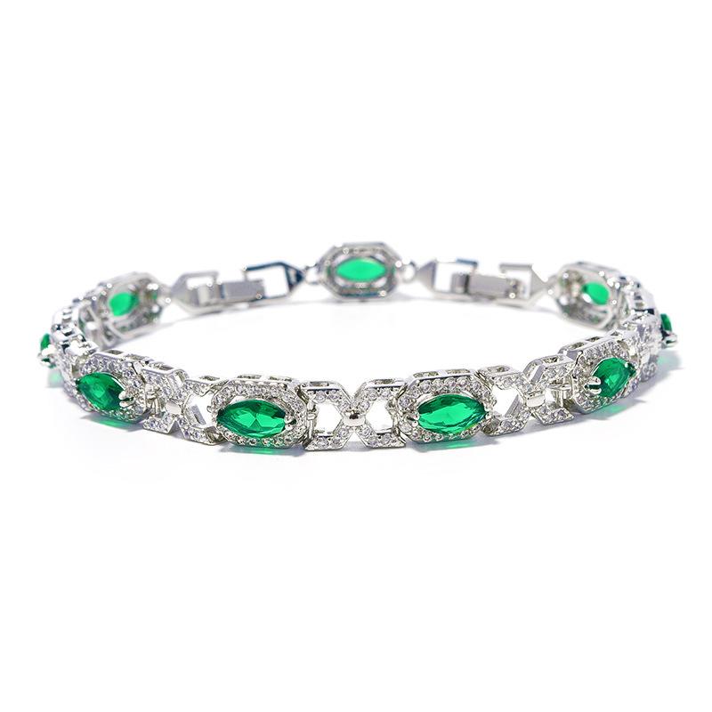 Europe and The United States Explosions Colorful Bracelets Handmade Inlaid Zircon Bracelets Girls Advanced Sense of Jewelry.