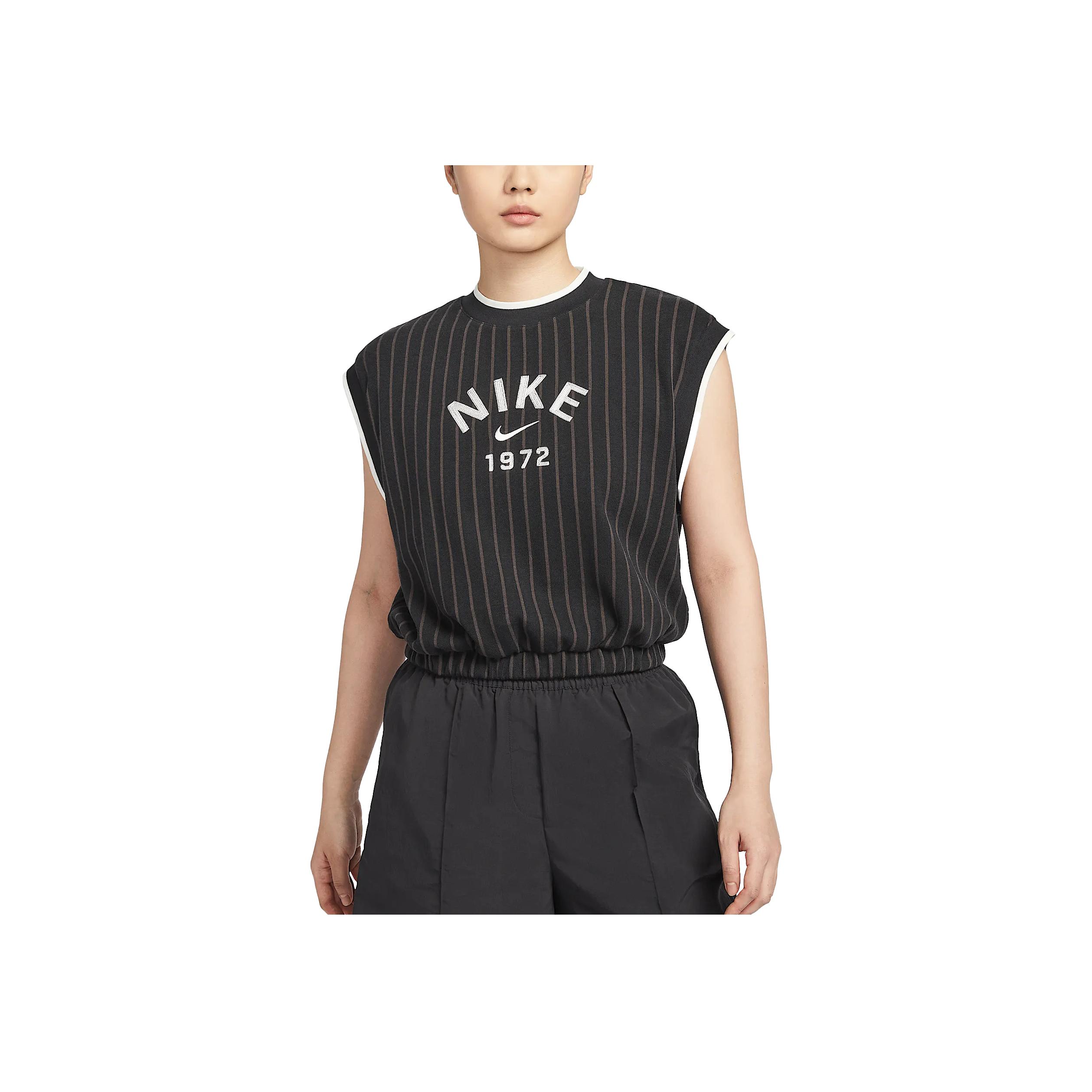 

Nike Sportswear Свободный Ретро Комфортный Мягкий Спортивный Жилет Женские Топы Черный Вельветово-Коричневый Парусный HV2093-010 S