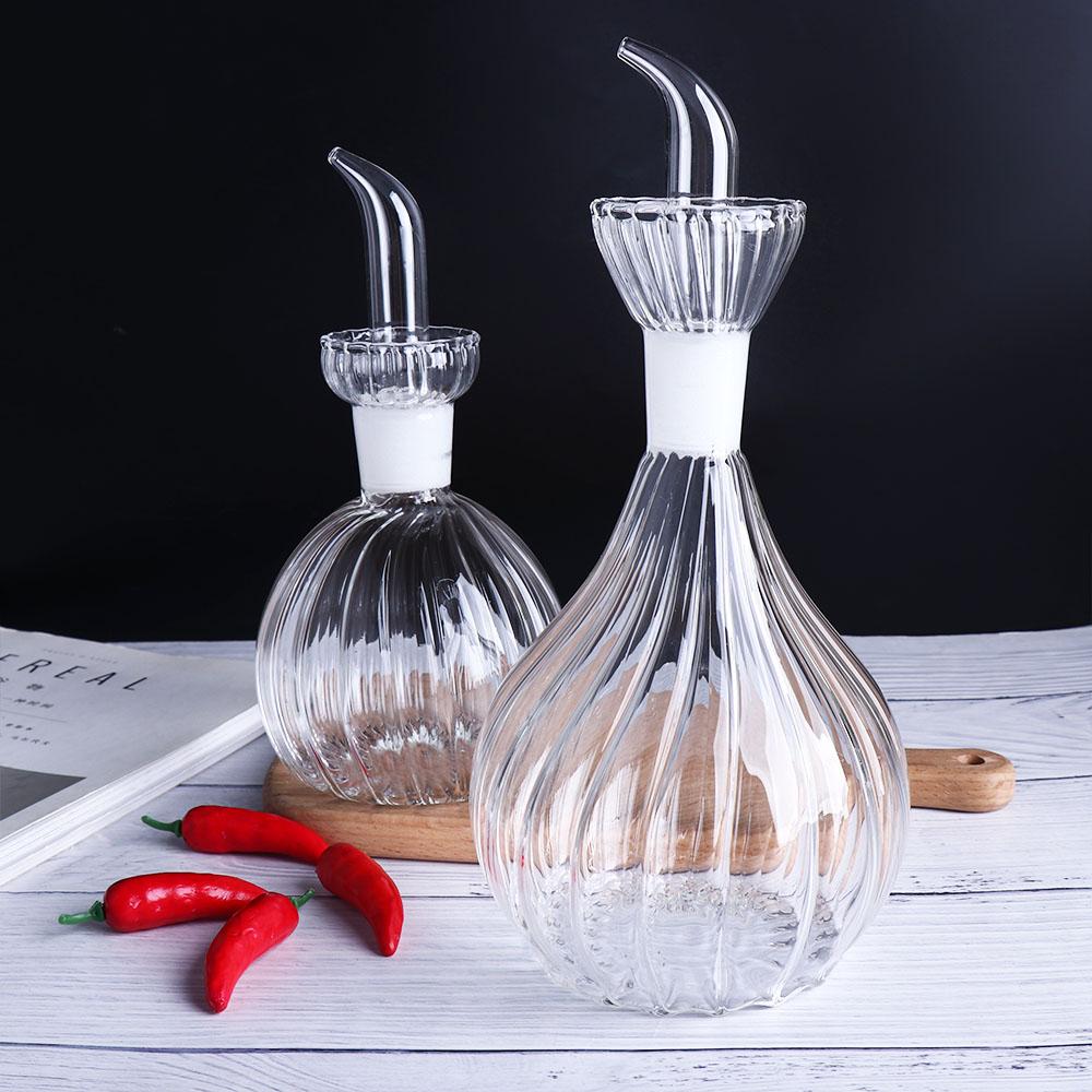 Pouring Spout Cruet Pourer Glass Condiment Container Easy to Clean Vinegar Bottle Kitchen