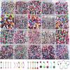 110-Piece Mixed Color Piercing Jewelry Set: Acrylic Tongue, Nose, Eyebrow, and Lip Studs
