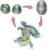 1/2PCS 3D Printed Dragon Egg with Dragon Fully Articulated Dragon Model Movable Rotatable Articulated Desktop Ornament Kid Toy