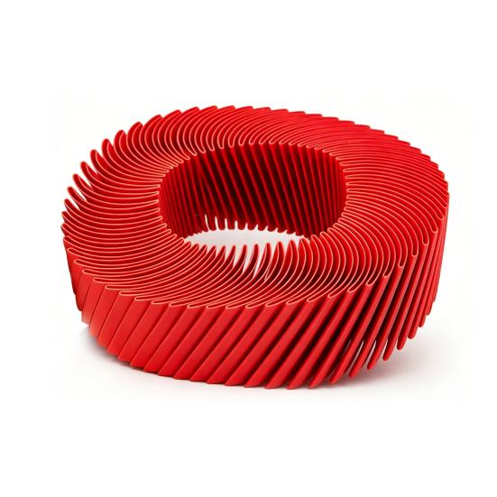 3D Printed Spiral Loop Fidget Toy Stress Relief Retractable Ring Toy Flexible Stretchy красный