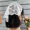 Soft and Comfortable Lace Hair Bandanas for Women Bohomian Flower Hair Scarf