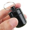 Nøkkelringholder for pilleetui i aluminiumslegering Liten pilleboks Pilleetui Vanntett pilleorganisator Stonego Bærbar pilleholder Nøkkelring