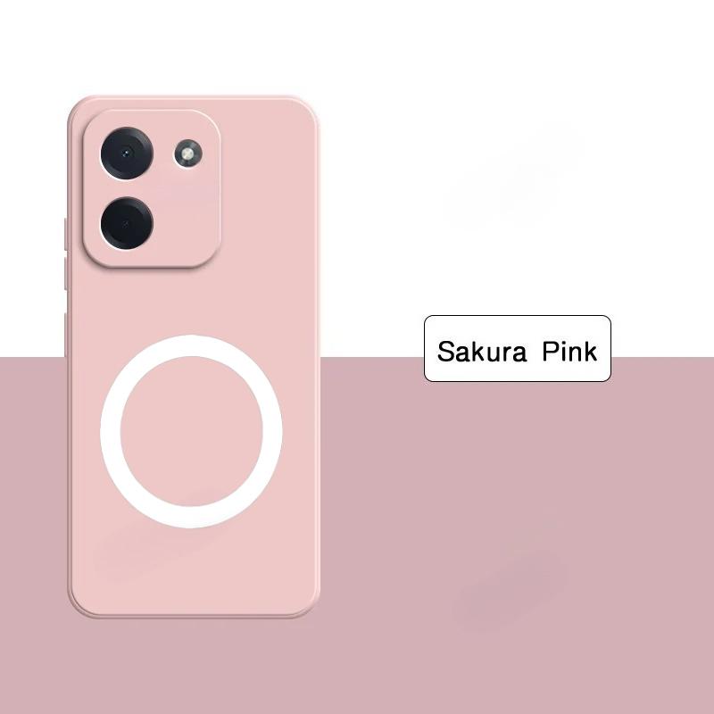 Candy Color Skin Feel Liquid Silicone Car Magnetic Holder Case for Poco M8 F8 F6 X7 X6 X5 Pro Ultra Slim Anti-drop Protect Cover
