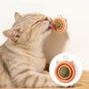Catnip Ball Cat Toy Rotatable Cat Lick Ball Safe Cat Chew Toy with Adhesive for Kitten Teething Wall Mounted Catnip Toy