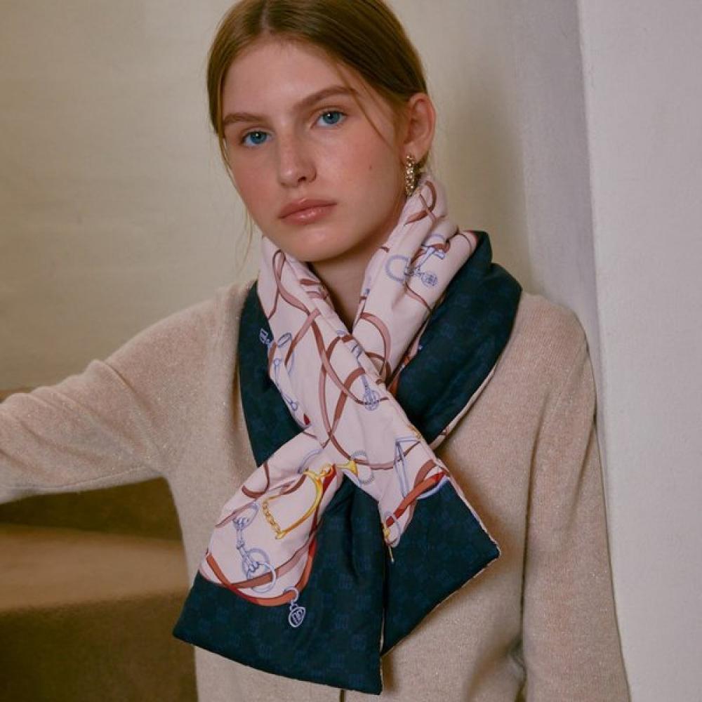 Daks Beige Print Muffler Dbmu3f962mu Single option