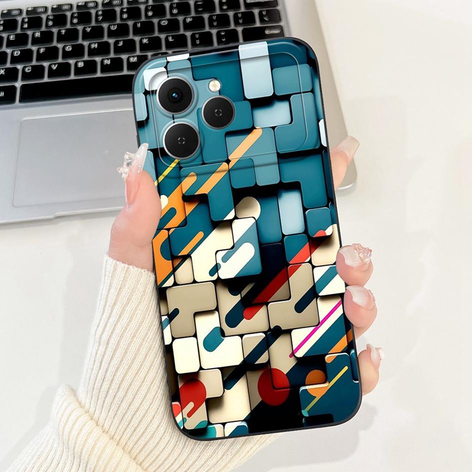 For Tecno Spark 40 Case Popular Cartoon Space Soft Silicone Camera protection Phone Cover For Tecno Spark 40C Spark40 4G Housing