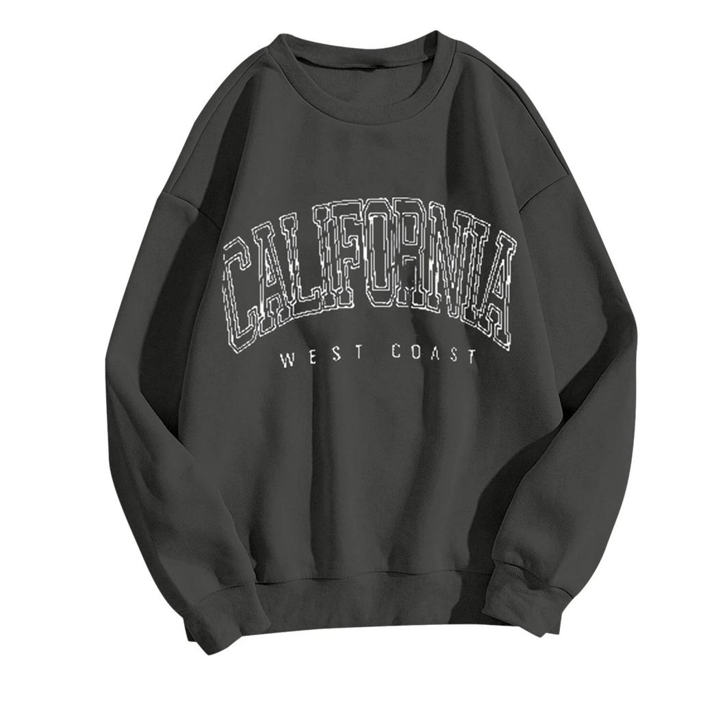 Women's Sweatshirt Sports Valentine's Day Couple Print Pullover Sweatshirt Pullover Long Sleeve Top Casual Sweatshirt Couple Sweatshirt