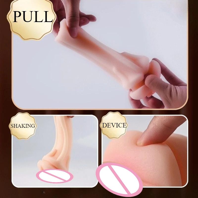 Male Sucking Masturbation Cup Soft Pussy Tight Vagina Adult Oral Sex Training Vacuum Pocket Cup Men's Sex Toy