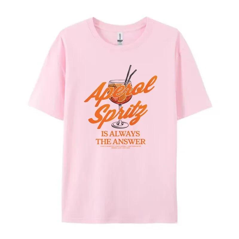 

Aperol Spritz Women Funny Quotes T-Shirts Retro Alcohol Drink T Shirt Cocktail Party Graphic Tees Unisex Tops Gifts 4XL