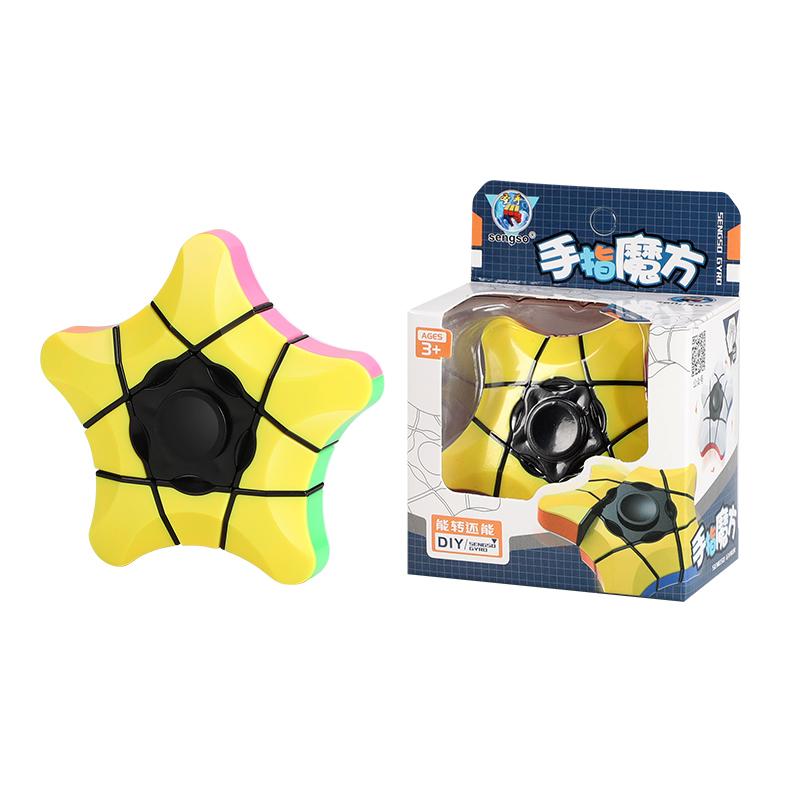 

SENGSO Гироскоп на палец Fidget Ручной Спиннер Расслабляющая Игрушка-головоломка Кубик Рубика 1x3x3 Пальцы Скорость Вращение Антистрессовый Куб