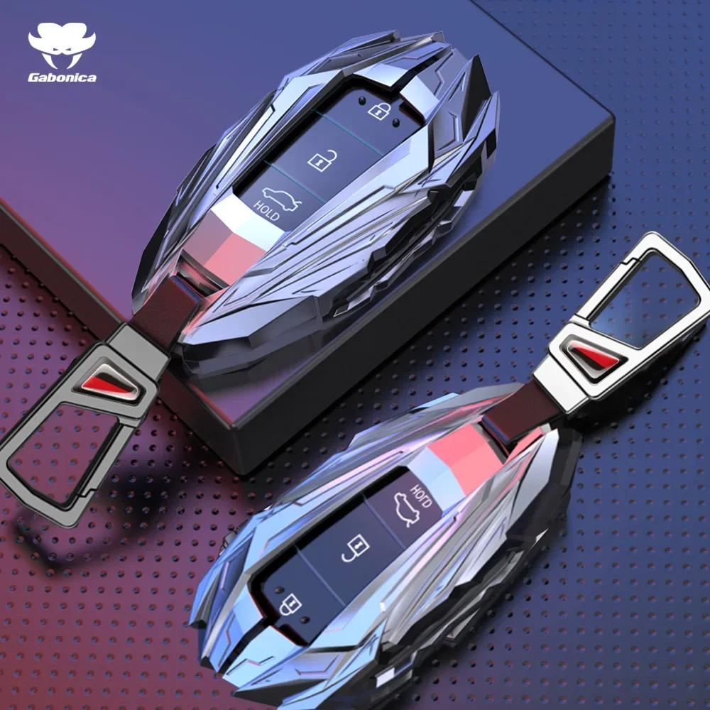 New Zinc Alloy Car Key Case Full Cover Shell Fob For Hyundai Santa I30 Ix35 Encino Kona Solaris Azera Grandeur Elantra Accent Fe