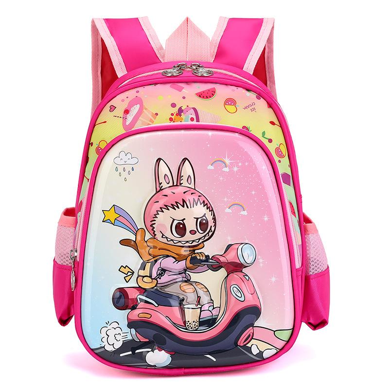12-inch Schoolbag Boy Backpack 3D Three-dimensional Hard Shell Pull Cloth Cartoon Cute Girl Student Bag CLE