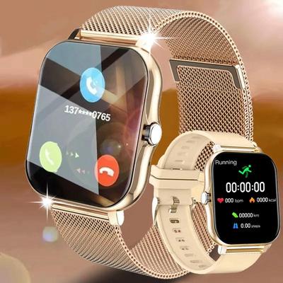 2024 Women Smart Watch Men Color Screen Full Touch Bluetooth Call Smart Bracelet Life Waterproof Fitness Tracker Smartwatch