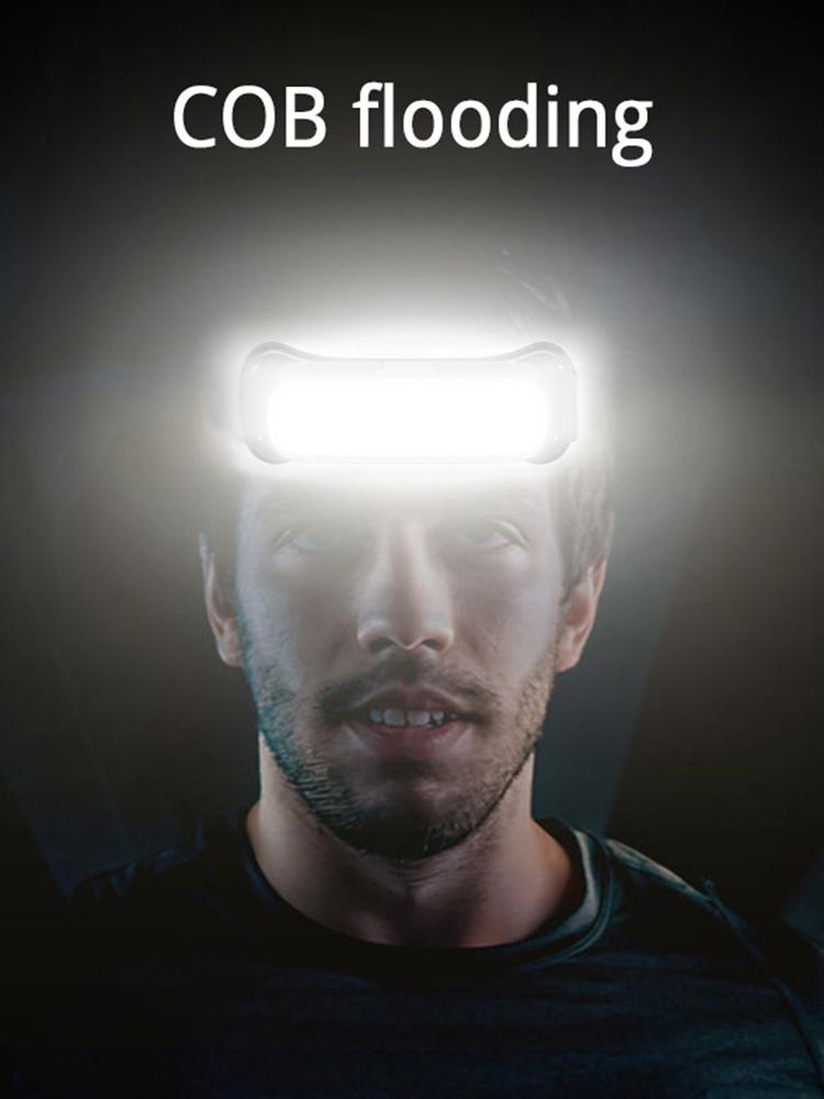 USB Rechargeable LED Headlamp 3 Modes Flashlight Waterproof Head Light Adjustable Headband for Camping Fishing Running Biking