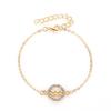 Fashion Twelve Constellation Bracelet Personality Wild Round Hollow Bracelet Couple Bracelet Jewelry MIT
