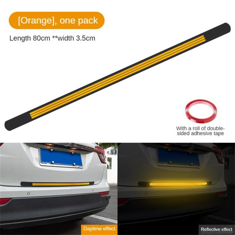 Reflective Anti-collision Strips Fashionable Easy To Install Highly Visible Unique Design Visual Alert Rear Bumper Guard Durable