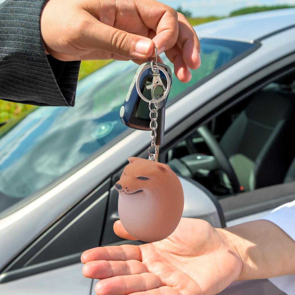 Shibaco Keychain, Squishy Egg, Shiba Inu Egg, Dog Egg Keychain Pendant, Egg Toy for