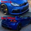 Samochodowy Przedni Zderzak Spojler Splitter Dyfuzor Deflektor & Dyfuzor Tylnego Zderzaka Do VW Golf 6 MK6 R R20 2008-2013 Canard Tuning