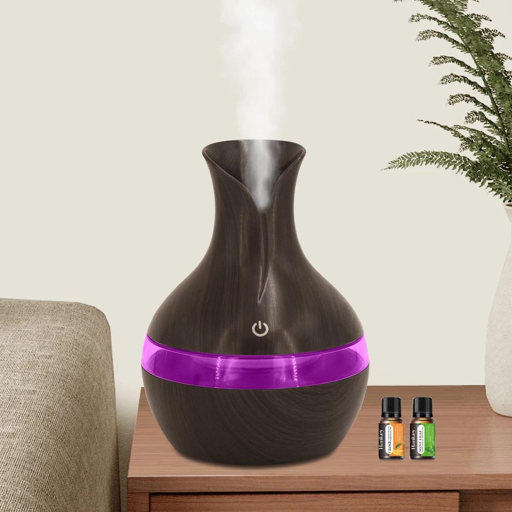 

300 мл USB Увлажнитель и Аромадиффузор Портативный Прохладный Туман для Дома, Офиса, Путешествий, Включает 2 Эфирных Масла