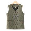 Elderly Women's Plus Size Spring Autumn V-Neck Vest