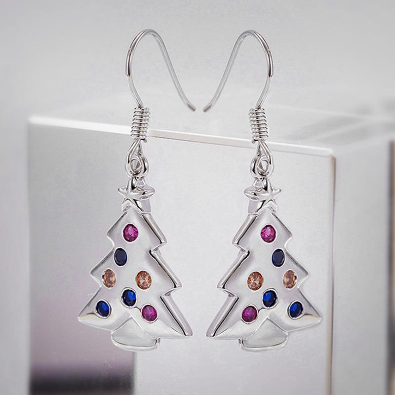 Fashion Copper Alloy Zircon Jewellery Drop Earrings For Women Wedding Party Gifts