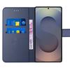 Coque de protection - BOOLING - pour Samsung Galaxy S25 Ultra - Effet Cuir Bleu Marine - Antichoc - Pratique