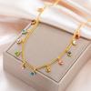 Cazador Colorful Clear Zircon Charms Women's Necklaces 2026 Stainless Steel Trendy Jewelry Choker Necklaces Valentine Gift 2026