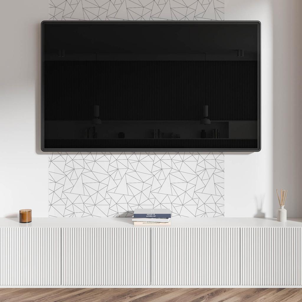 Dekor Winylowy Z Wzorem Samoprzylepny Do Sypialni 120X60 Cm Geometryczny Wzór Linii