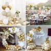 183Pcs Sand White Gold Latex Balloon Set Suitable for Birthday Parties, Weddings, Valentine's Day Party Decoration
