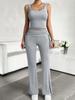 Diyun Women's 2024 Spring/Summer Casual Slim-fit Tank Top & Long Pants Set - European & American Style