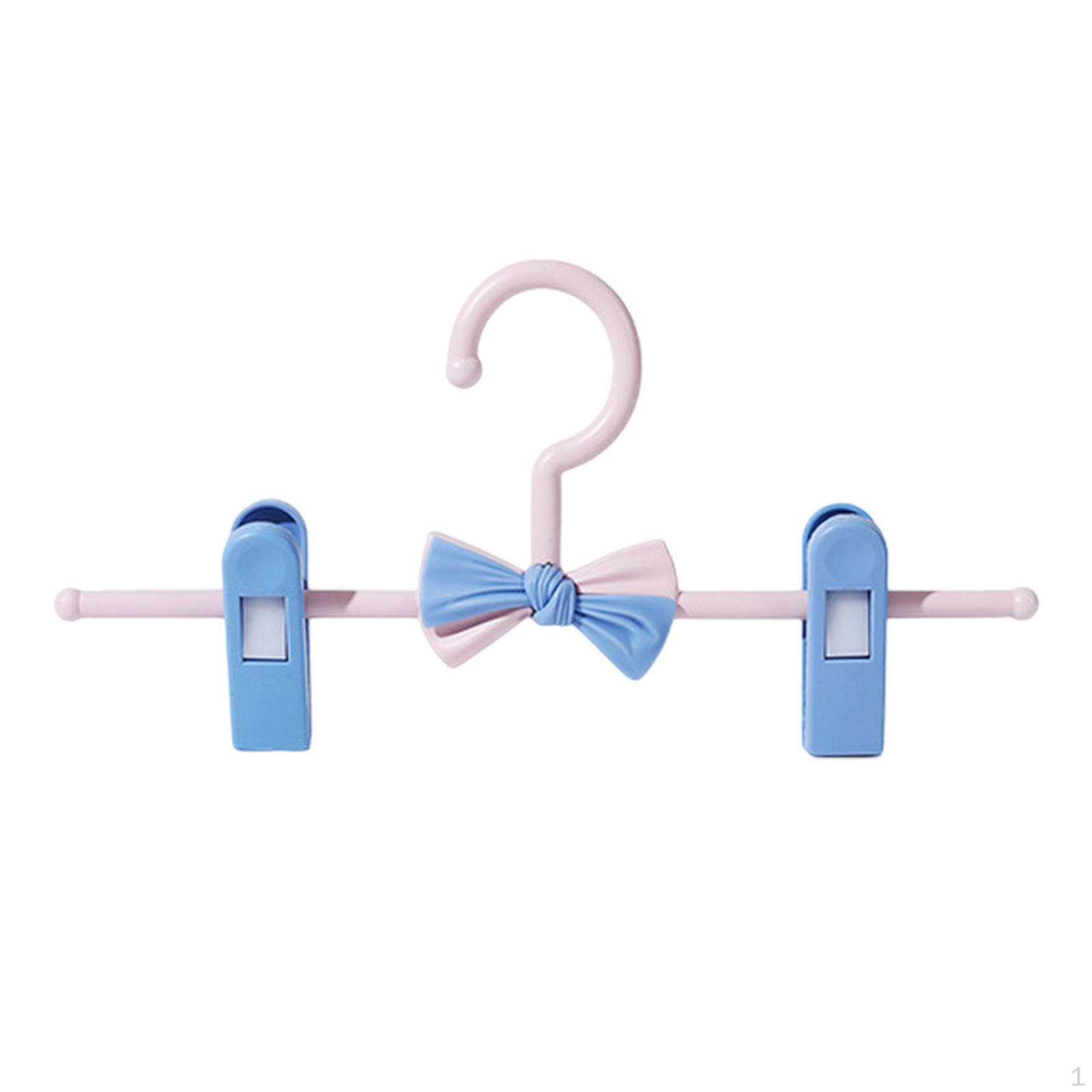 

Вешалка для детской одежды, нескользящая выдвижная стойка для брюк, рубашек синий