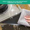 10Pcs Multipurpose Wire Dishwashing Rag, Reusable Non-Scratch Wire Dishcloth, Metal Dish Cloth Wet and Dry for Kitchen Cleaning, Sinks, Dishes, Stove