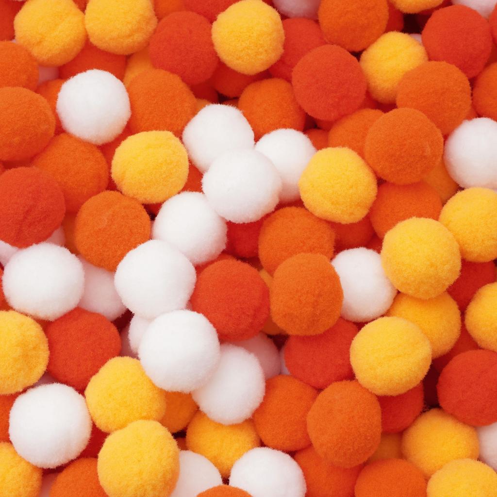 20-200 Stück Bunte Pompon-Plüschbälle Gemischte Farbe Kreatives Kinder-Handarbeitsmaterial Glitzer-Schaumstoffball DIY Bastelbedarf