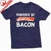 Funny Powered By Bacon Bacon Lovers TShirt Powered By Bacon Men Shirt Summer Food Lovers Gift Cotton Tshirt Men Clothing