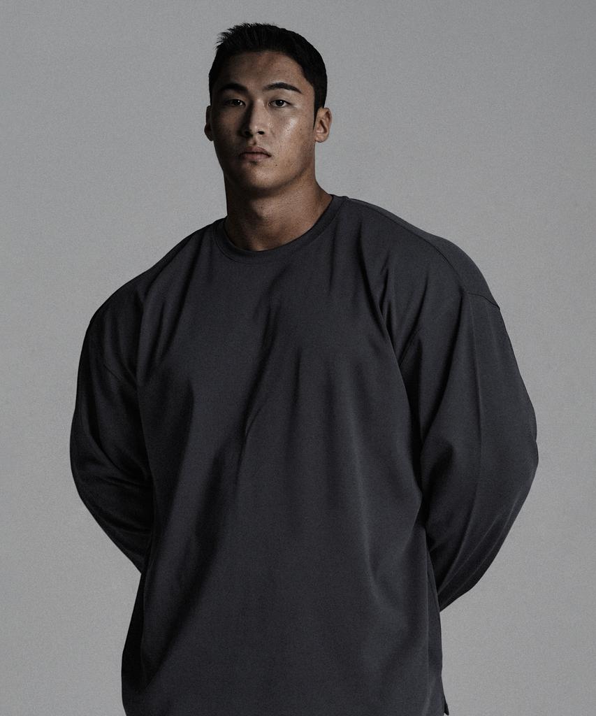 JELEVE [2Pack] Heavy Loose Fit Long Sleeve