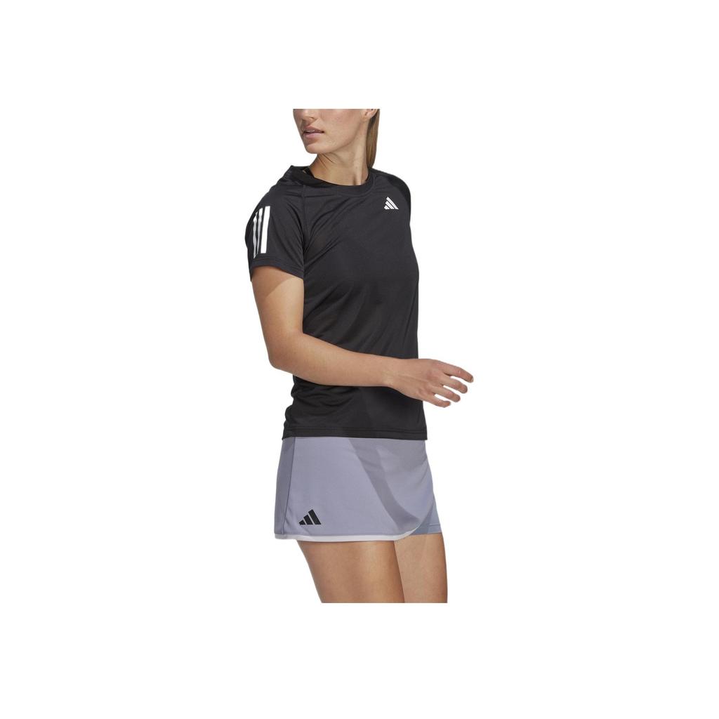 Adidas Club Tennis T-Shirt Logo Comfortable Casual Round Neck Short Sleeve Women Tops Black HS1450