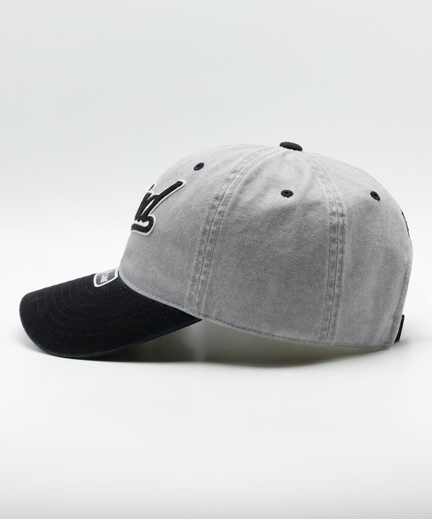 Wieoldeuwoldeu Wave Logo Pigment Color Block Ball Cap