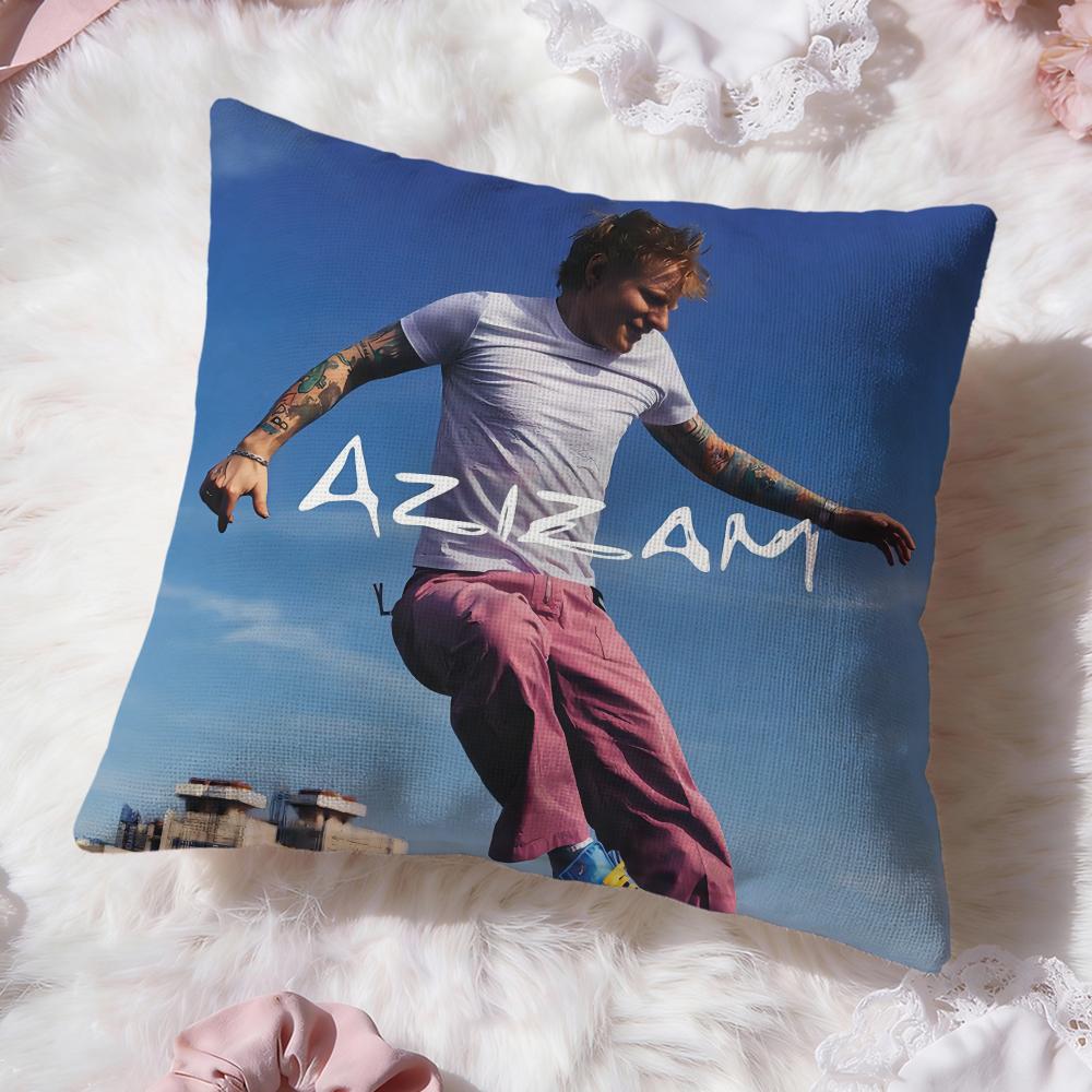 Cute E-EdS S-SheeranS Cushion Cover Premium Comfort Reversible Pillow Cove -Two in One Design for Any Room & Car Interior