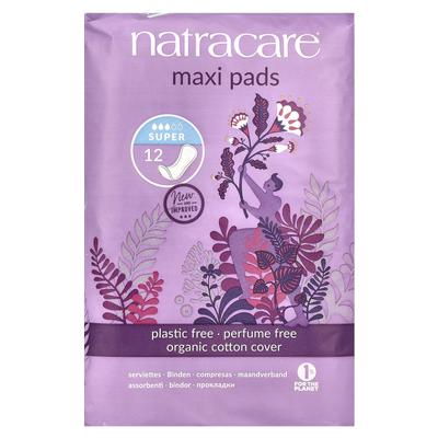 Maxi Pad, Organic Cotton Cover, Super, 12 Packs