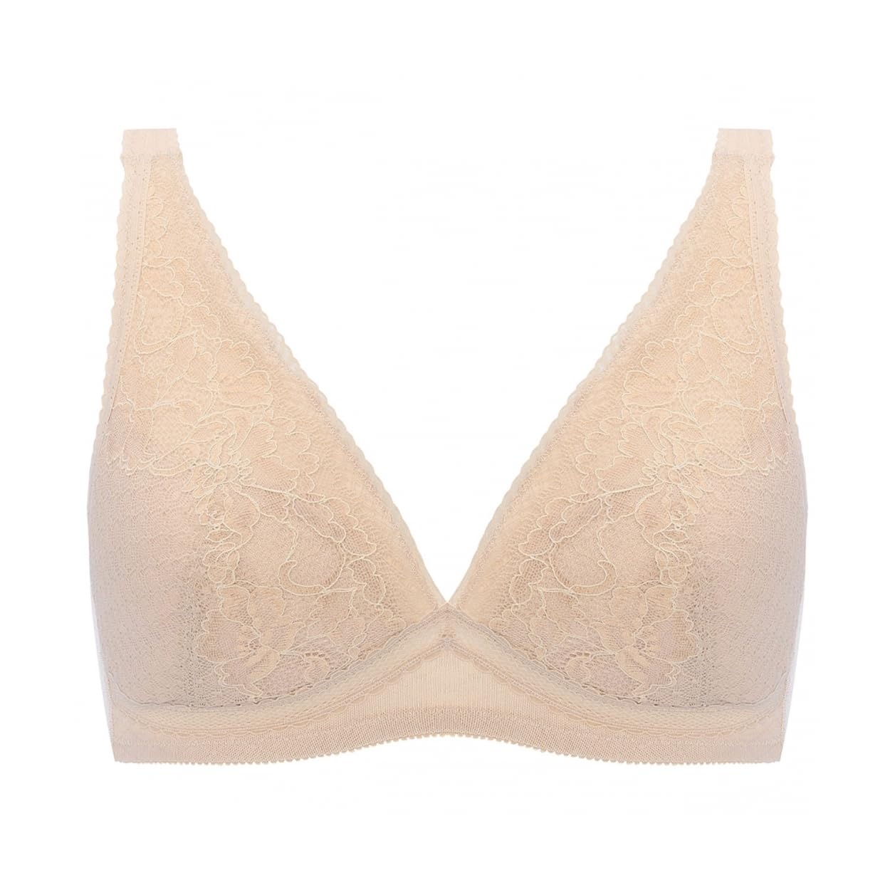 

610 Бюстгальтер M001 Размер A75 [Triumph] Rakuraku-Kakari Без косточек (бежевый)