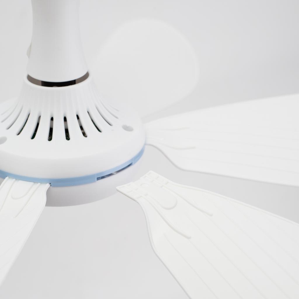 Silent 6 Leaves USB Powered Ceiling Canopy Fan with Remote Control Timing 4 Speed Hanging Fan for Camping Bed Dormitory Tent New