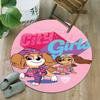 1pc Paw30 Carpet, Round Rug, Comfortable, Suitable for Entryways, Living Rooms, Office, And Bedrooms, Christmas Decoration