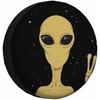Waving Alien Spare Tire Cover Extraterrestrial Space Wheel Protector Weatherproof RV Camper Tire Cover