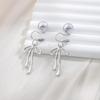 Kamelie Mückenspirale Halter Perlenblume Retro Ohrclips Ohrringe - Kein Piercing erforderlich